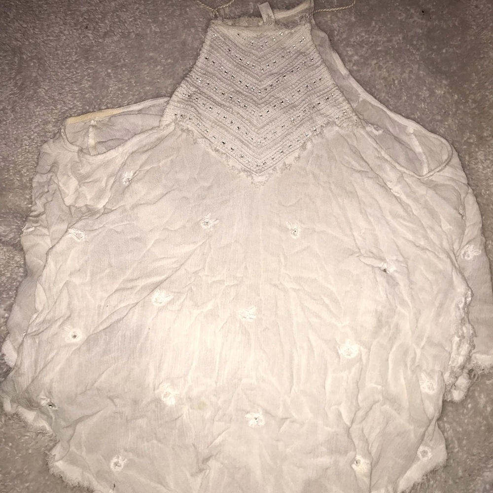 Free people embroidery tank top